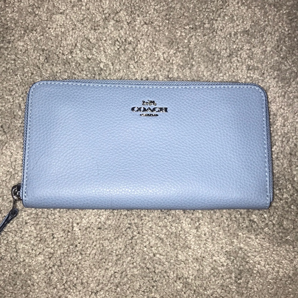 Coach zip around wallet